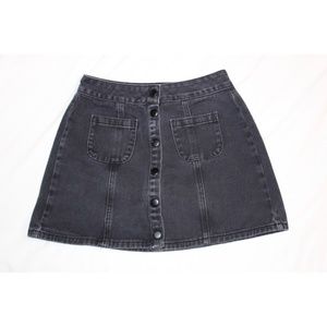 Black Denim Brandy Melville Skirt